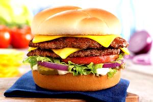 1 burger (9.66 oz) The Culver’s ButterBurger Deluxe (Double)
