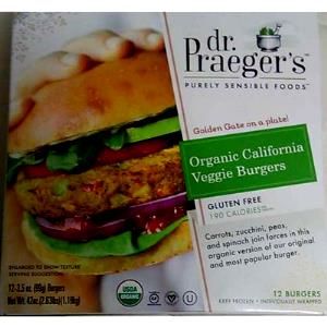 1 burger (99 g) Organic California Veggie Burgers