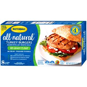 1 burger All Natural Turkey Burgers
