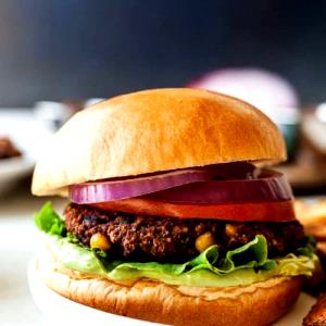 1 burger Avocado Ranch Black Bean Burger