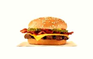 1 burger Bacon & Cheddar BK Toppers Burger