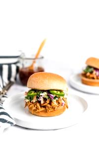 1 burger BBQ Pork on Whole Wheat Bun