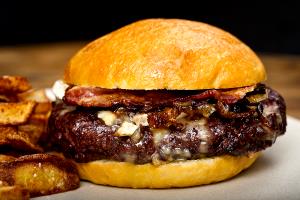 1 burger Blue Bacon Burger