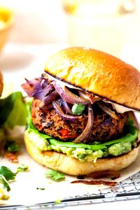 1 Burger Burger, Chipotle Black Bean Burger