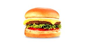 1 Burger Cheeseburger With Mustard & Ketchup İnstead Of Spread