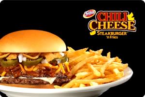 1 burger Chili Cheese Steakburger