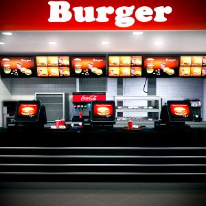 1 burger Counter Burger