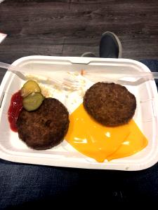 1 burger Double Cheeseburger (No Bun)