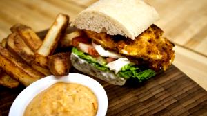 1 burger Hot Italian Style Chicken Burger