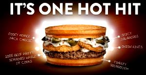 1 burger Hot Mess Burger