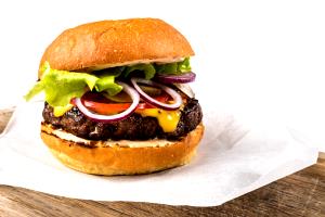 1 Burger King Hamburger Hamburger with Tomato and/or Catsup on Bun