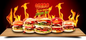 1 burger Little Mouth Burger