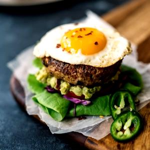 1 burger Low-Carb Cheeseburger (Turkey Patty)