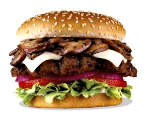 1 burger Portobello Mushroom Six Dollar Burger