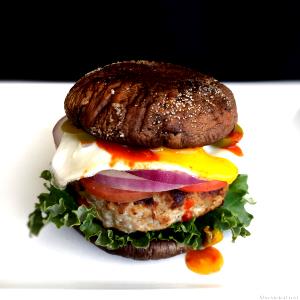 1 burger Portobello & Sausage Burger