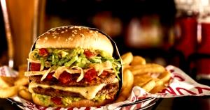 1 burger Taco Tavern Double