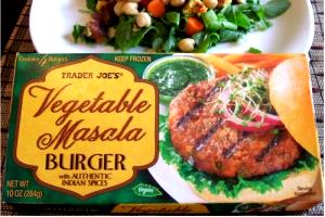 1 burger Vegetable Masala Burgers