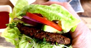 1 burger Veggie Burger (Wrapped in Lettuce)