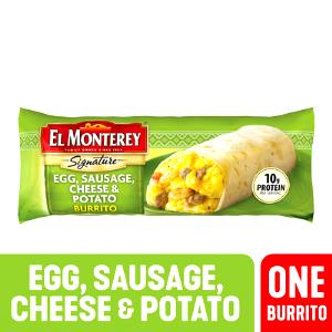 1 burrito (128 g) Egg, Sausage, Cheese & Potato Breakfast Burrito