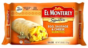 1 burrito (128 g) Supreme Egg & Bacon Breakfast Burrito