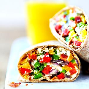 1 burrito (142 g) Mediterranean Veggie Egg White Breakfast Burrito