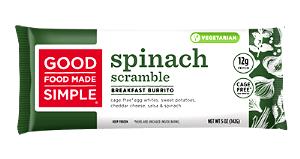 1 burrito (142 g) Spinach Scramble Breakfast Burrito
