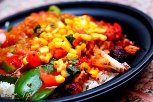1 burrito (14.34 g) Fajita Ranchera Burrito with Chicken, Lettuce and Corn Salsa