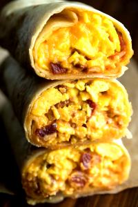 1 burrito (157 g) Bacon, Egg & Cheese Breakfast Burritos