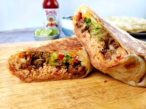 1 burrito (16.5 oz) Beef Roma Burrito