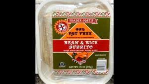 1 burrito (170 g) 99% Fat Free Bean & Rice Burrito