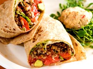 1 burrito (184 g) Fiesta Burrito - Steak
