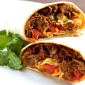 1 burrito (196 g) Beef Burrito without Chili