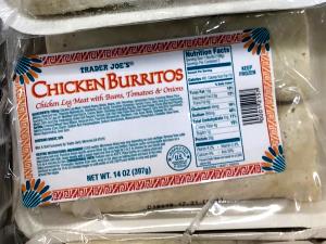 1 burrito (198 g) Chicken & Cheese Burrito