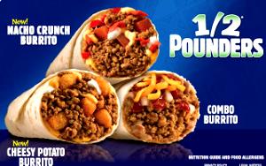 1 burrito (252 g) 1/2 lb Beef & Potato Burrito