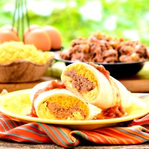 1 burrito (270 g) Shredded Beef Breakfast Burrito