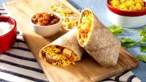 1 burrito (3 oz) Chicken & Black Bean Mini Burrito