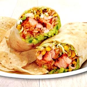 1 burrito (346 g) Chile-Lime Wild Salmon Burrito