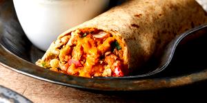 1 burrito (477 g) Burrito Bean and Cheese - Breaded Fish