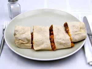 1 burrito (488 g) Burrito Bean and Cheese - Steak