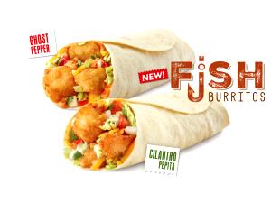 1 burrito (499 g) Burrito Mexicano - Breaded Fish