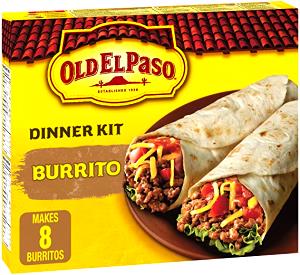 1 burrito (54 g) Burrito Dinner Kit