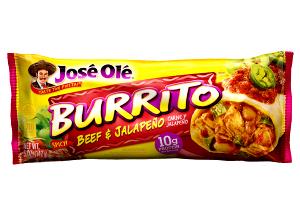 1 Burrito Beef Steak Burrito With Jalapeno Peppers