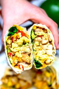 1 Burrito Breakfast Burrito, Chicken