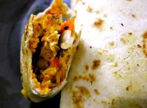 1 Burrito Cajun Chicken Breast Burrito