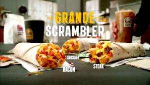 1 burrito Grande Scrambler Burrito - Bacon