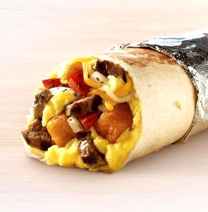 1 burrito Grande Toasted Breakfast Burrito - Steak