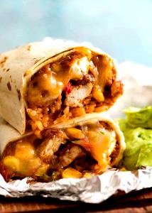 1 Burrito Mediterranean Chicken Breast Burrito