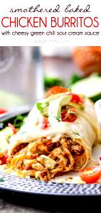 1 burrito Oven Baked Chicken Burrito