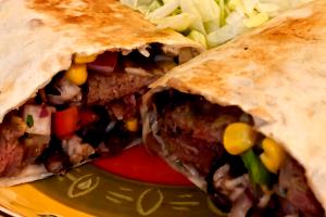 1 burrito Santa Fe Steak Burrito