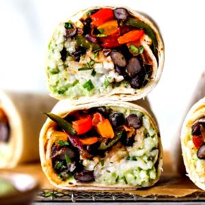 1 burrito Vegetarian Burrito